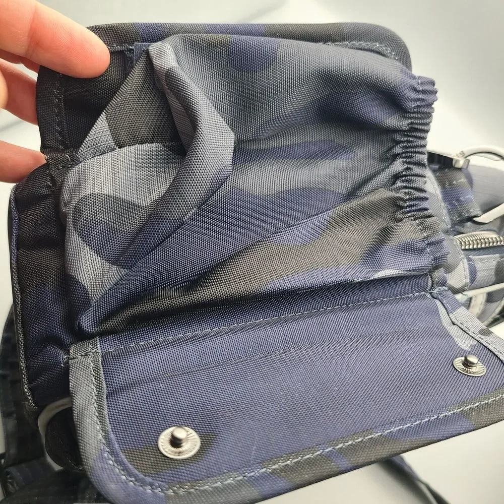 Lug North/South Crossbody Boxcar Camo Blue Gray Lightweight New